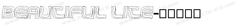 Beautiful Lite字体转换